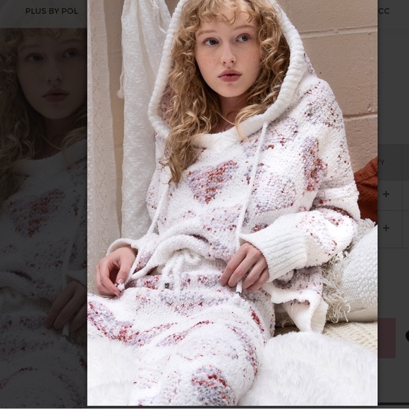 POL Hearts ♥️ Printed Lounge Top - Picture 2 of 7